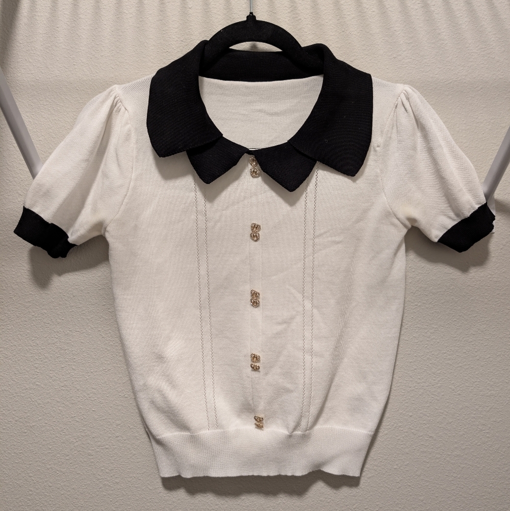 White Cute And Dainty Blouse XXS